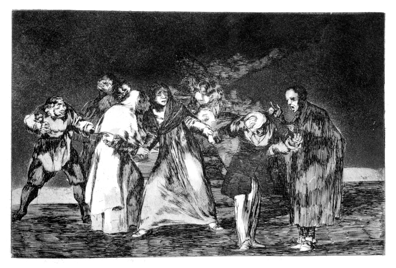Las exhortaciones, 1819-1823 de Francisco de Goya