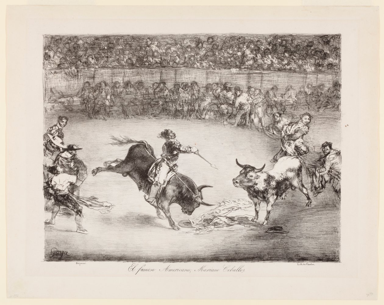 El famoso americano, Mariano Ceballos: Los toros de Burdeos de Francisco de Goya