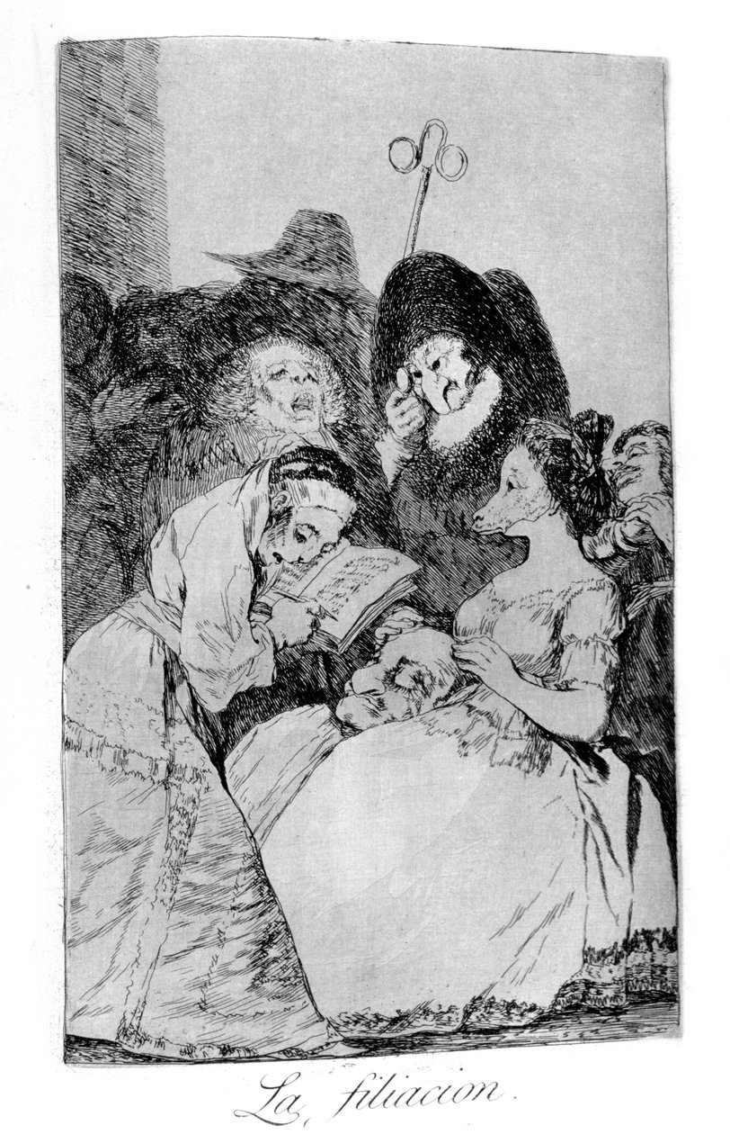 La filiación, 1799 de Francisco de Goya