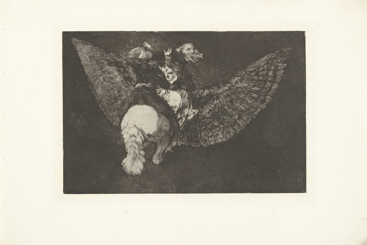 locura voladora Volante dispar Los Disparates (Las locuras) (título de la serie) Los Proverbios (Los Proverbios) (título de la serie) de Francisco de Goya
