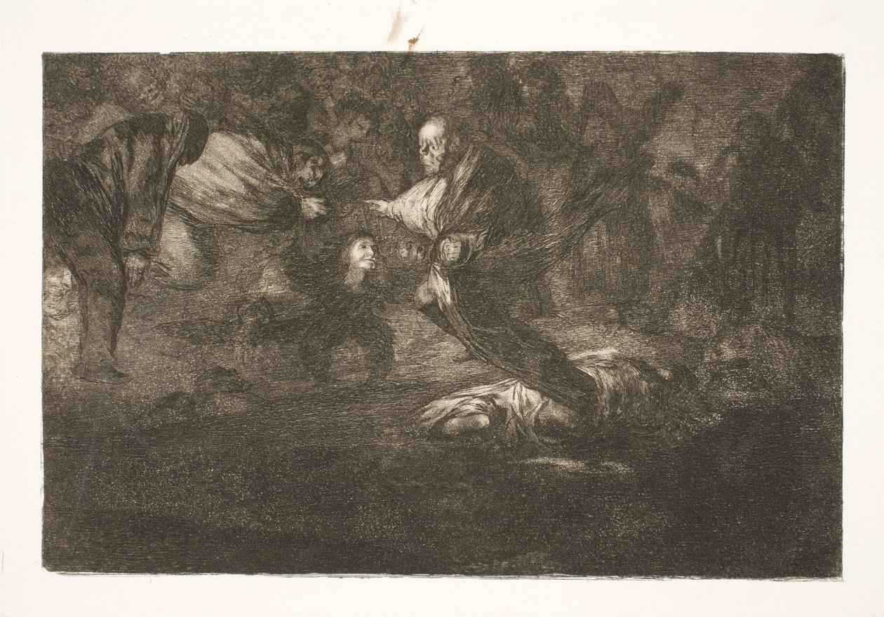 El Señor los crea, y terminan en hermosa unión / Pájaros con las mismas plumas vuelan juntos de Francisco de Goya