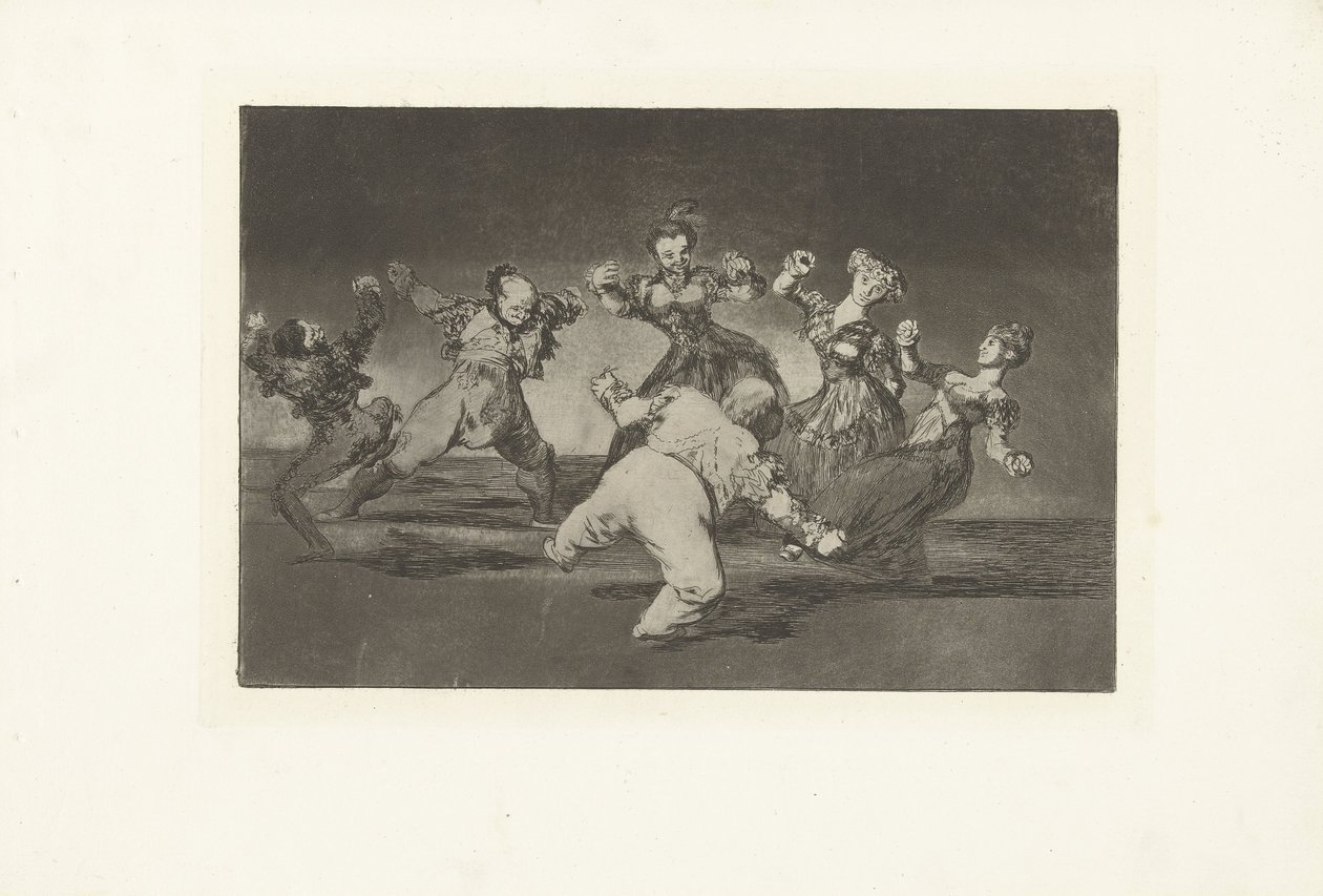 feliz tontería alegre dispar Los Disparates (Las locuras) (título de la serie) Los Proverbios (Los Proverbios) (título de la serie) de Francisco de Goya