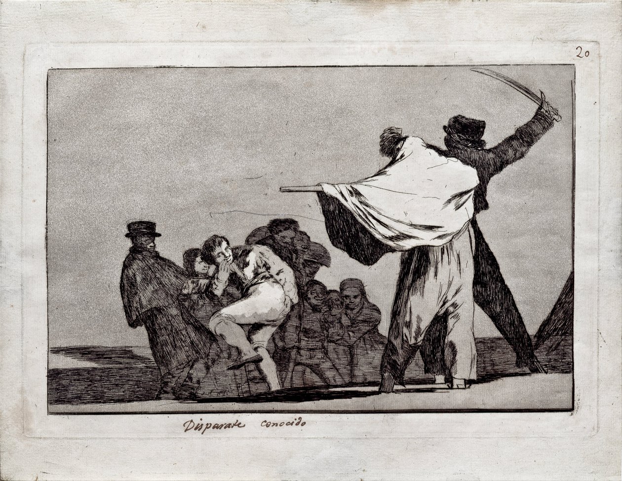 Follia Bien Conocida de la serie Los Disparates de Francisco de Goya