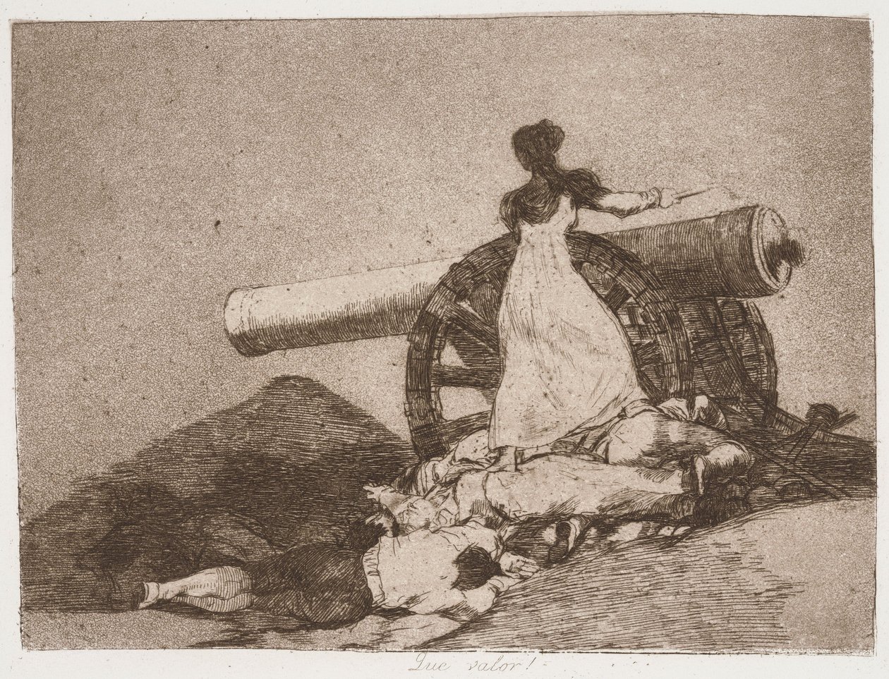What Courage! (Que valor!) from the series Los desastres de la guerra de Francisco de Goya