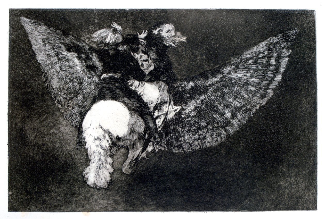 Disparate Alado, 1819-1823 de Francisco de Goya