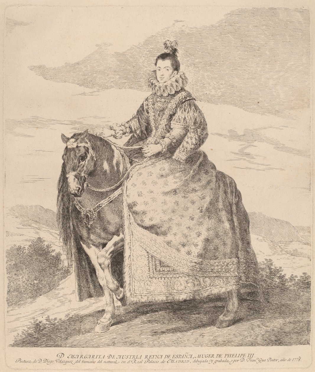 Margarita de Austria de Francisco de Goya after Diego Velázquez