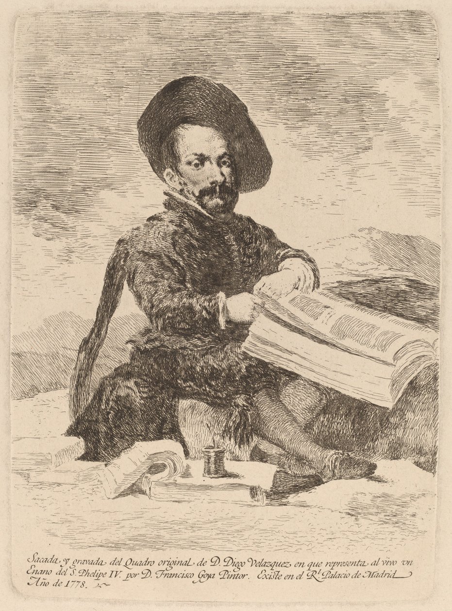 Un enano de Francisco de Goya after Diego Velázquez