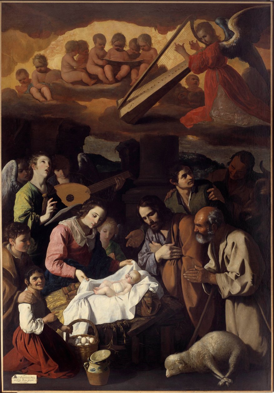 Adoración de los pastores de Francisco de Zurbaran
