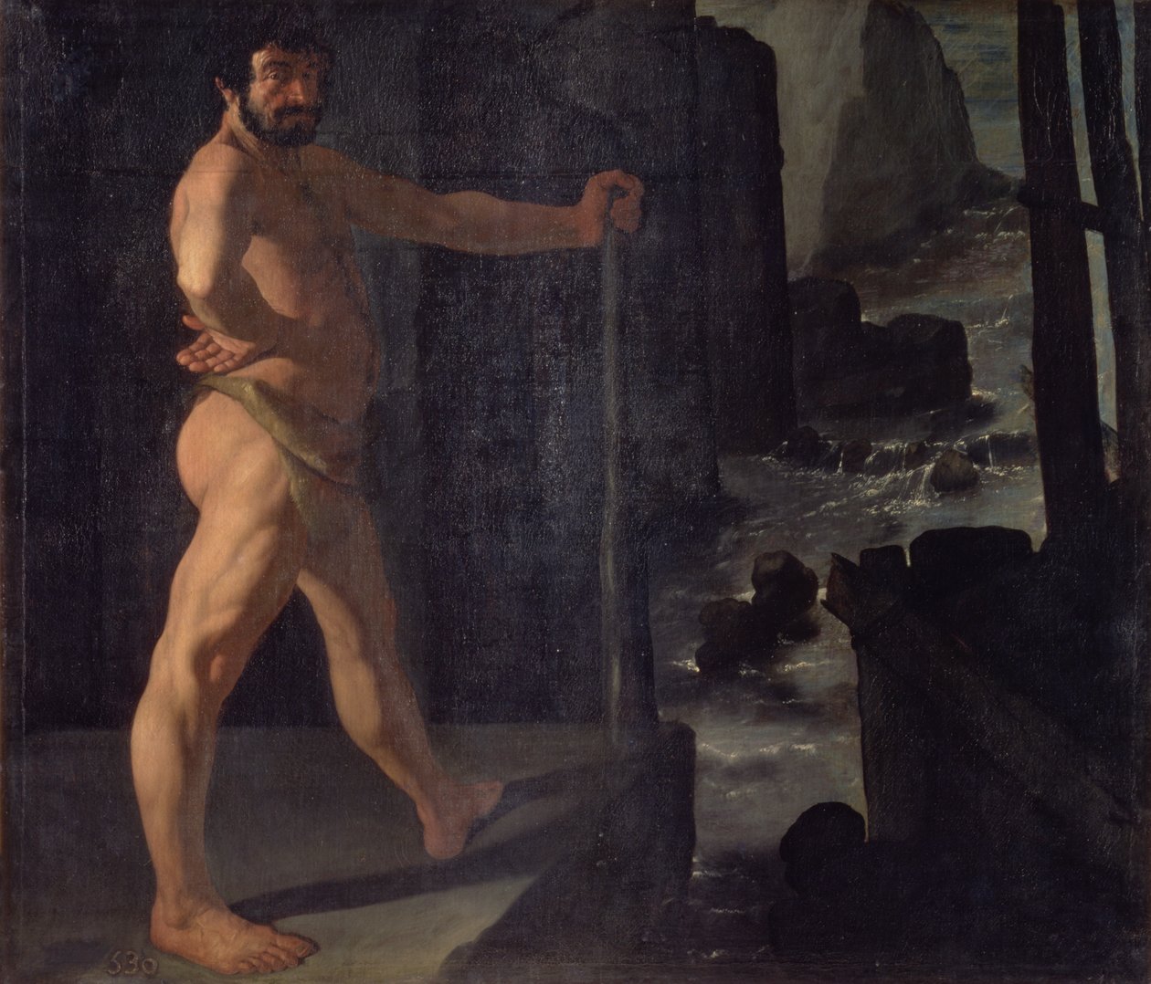 Hércules cambiando el curso del río Alfeo de Francisco de Zurbaran