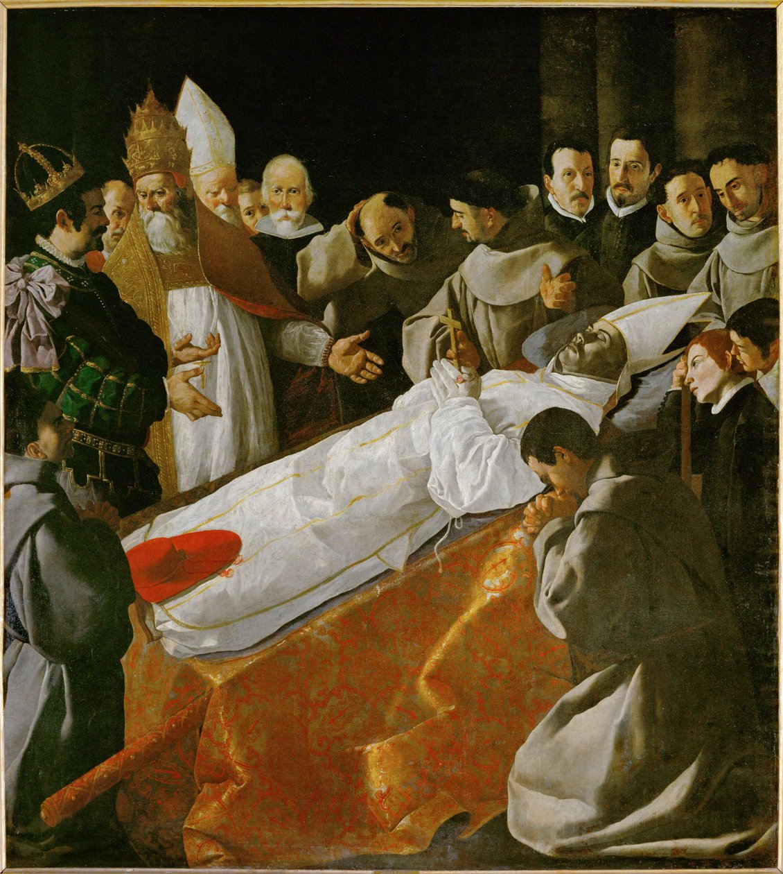 La exposición del cuerpo de San Buenaventura ... de Francisco de Zurbaran