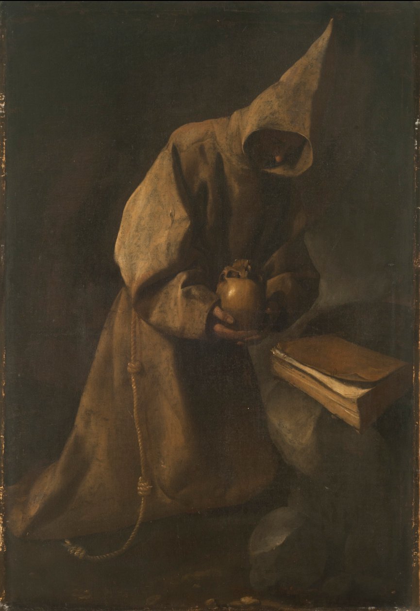 San Francisco en meditación de Francisco de Zurbaran