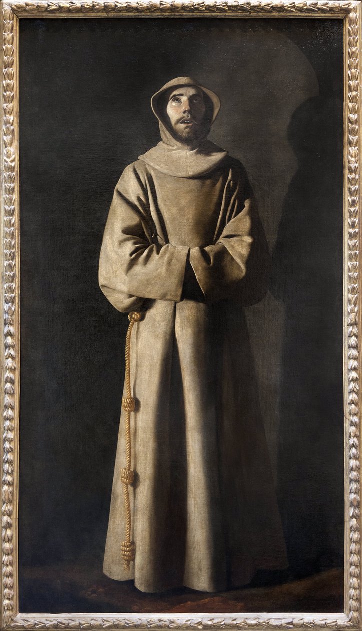 San Francisco de Asís. Los papas Nicolás V (1397-1455) y Sixto IV (1414-1484), habiendo visitado la cripta funeraria de San Francisco en Asís, contaron haber encontrado el cuerpo del santo no alternado por el tiempo, de pie, con los ojos levantados al ciel de Francisco de Zurbaran