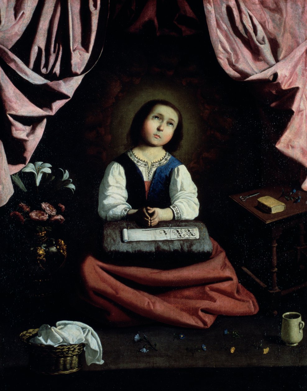 La joven virgen, c1632-33 de Francisco de Zurbaran