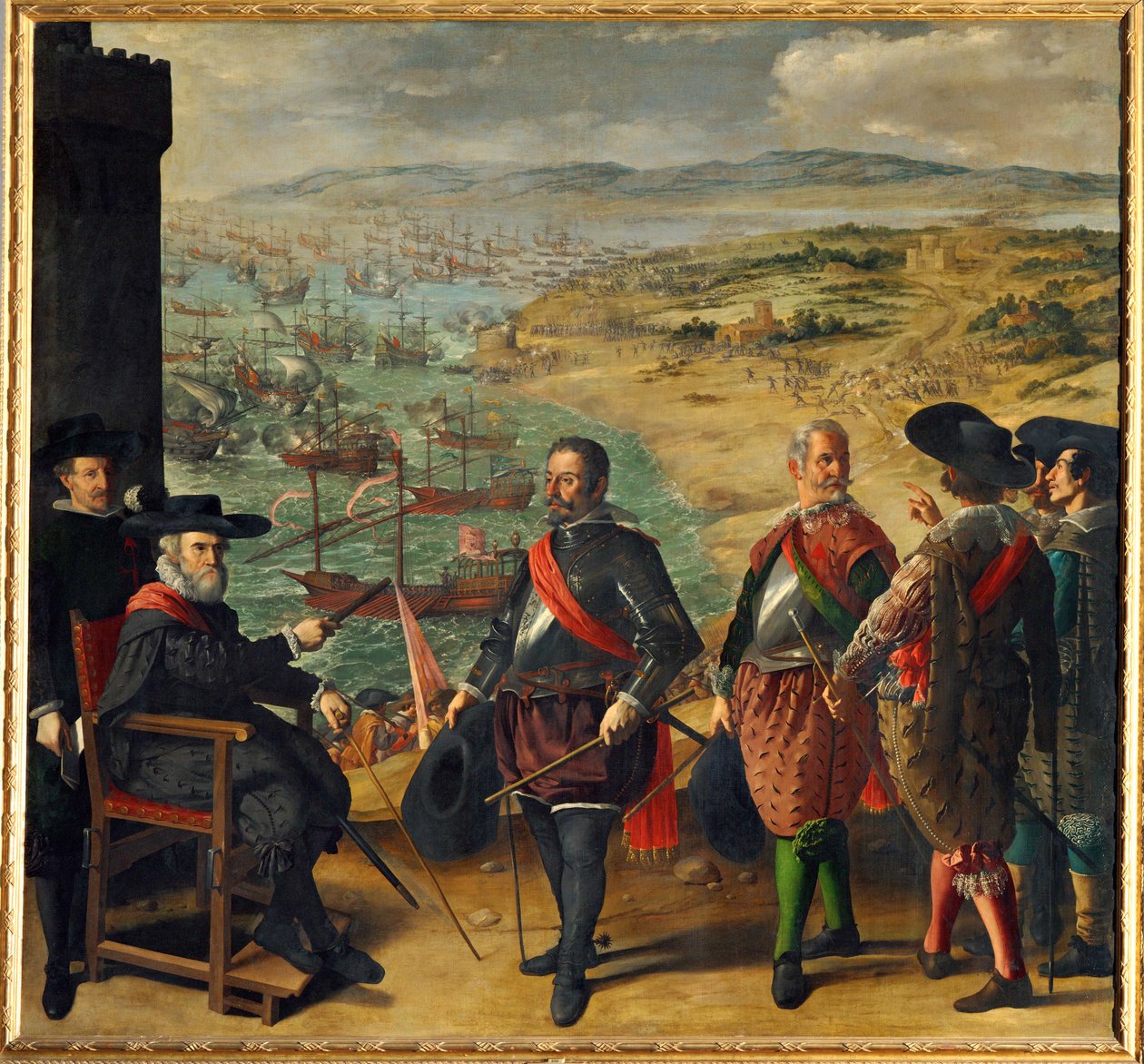 La defensa de Cádiz contra los ingleses ... (pintura sobre lienzo) de Francisco de Zurbaran