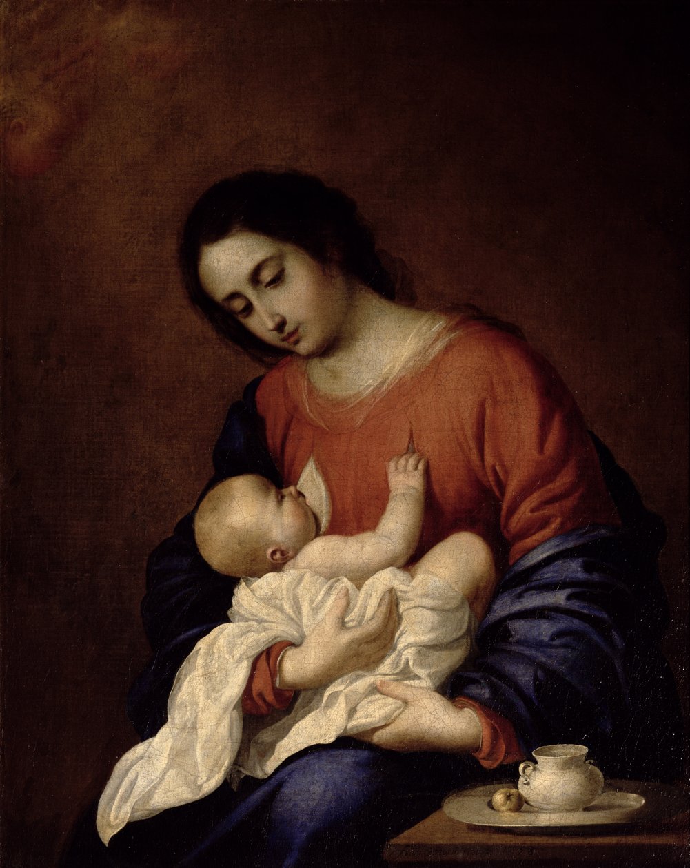 Virgen y Niño de Francisco de Zurbaran