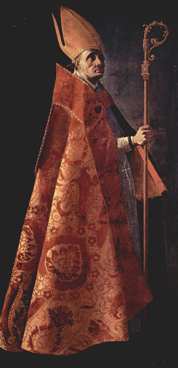 Español: Santo Obispo San Ambrosio de Francisco de Zurbaran