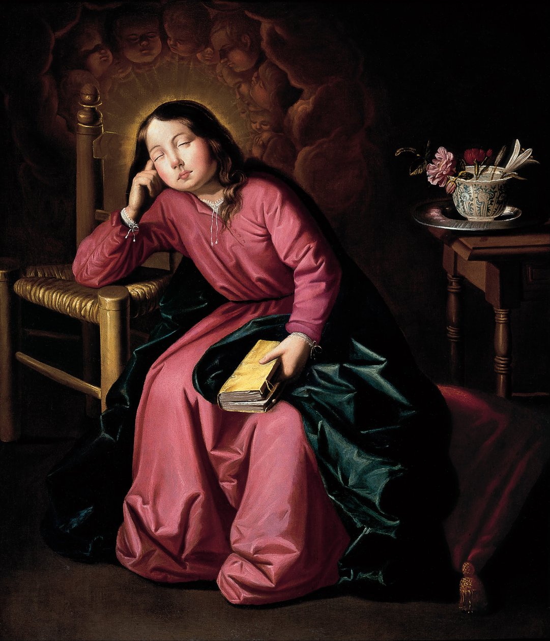 La Virgen niña dormida de Francisco de Zurbaran