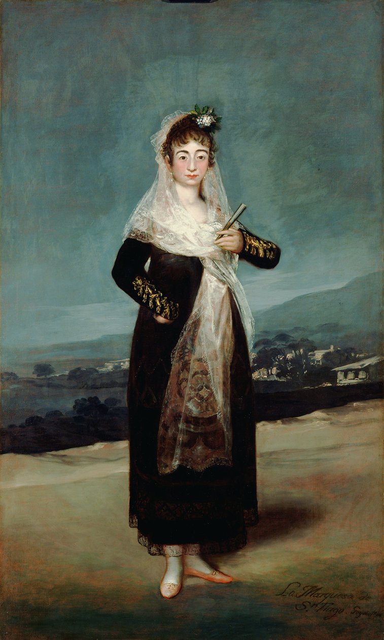 Retrato de la Marquesa de Santiago de Francisco de Goya