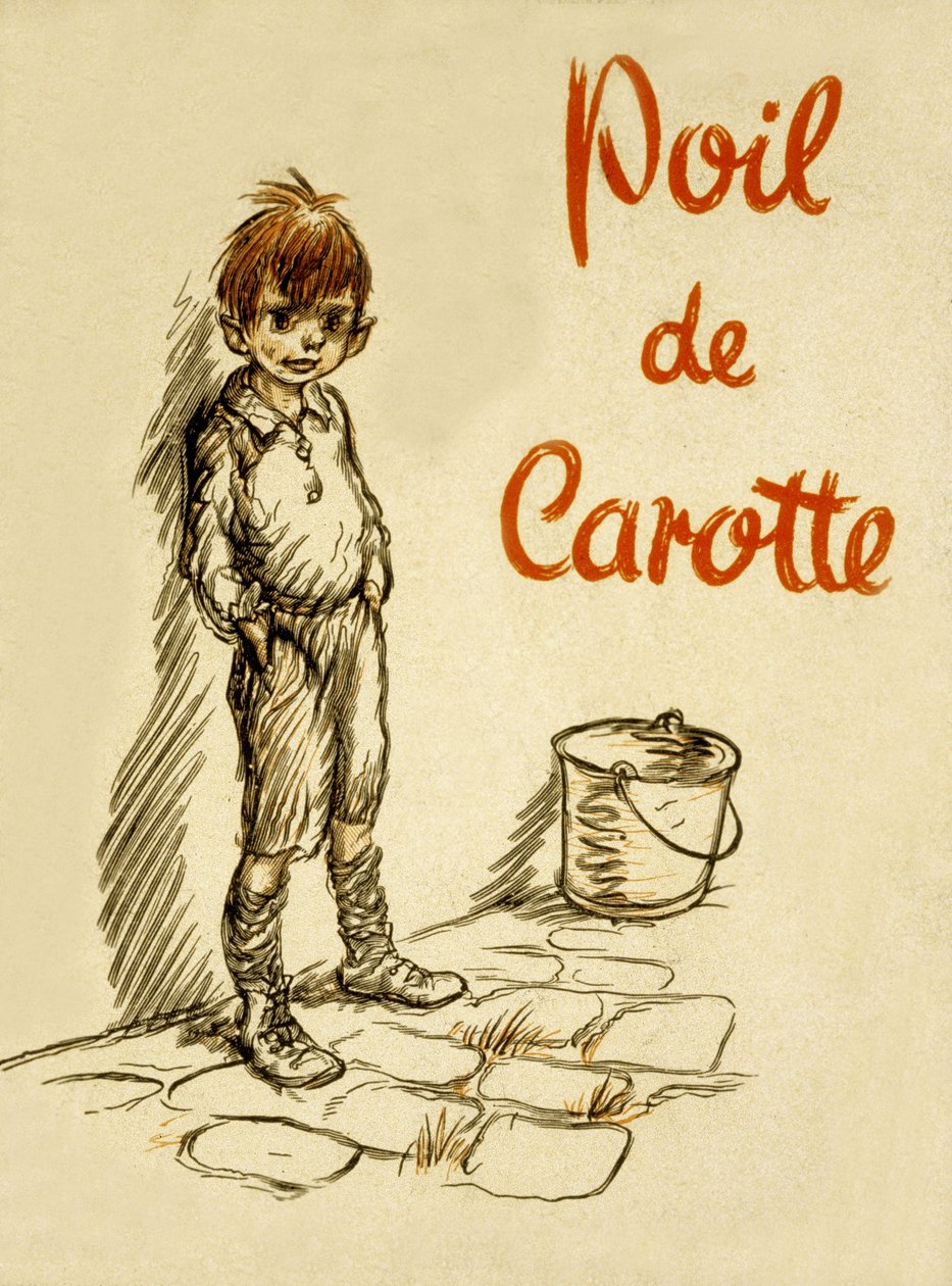 Portada de "Poil de Carotte (Cabeza de zanahoria)" de Jules Renard (1894) de Francisque Poulbot
