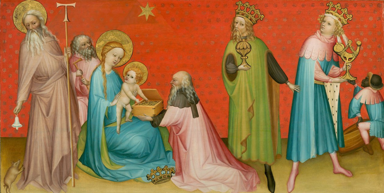 Adoración de los Magos con San Antonio Abad de Franco Flemish Master
