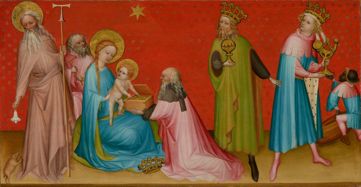 La Adoración de los Reyes Magos con San Antonio Abad de Franco Flemish Master
