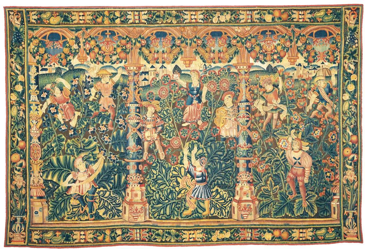 Tapiz de verdor exótico, posiblemente Tournai, primera mitad del siglo XVI de Franco Flemish School