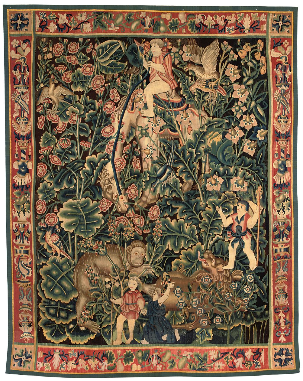 Tapiz de Verdura Exótica, probablemente Tournai, primera mitad del siglo XVI de Franco Flemish School