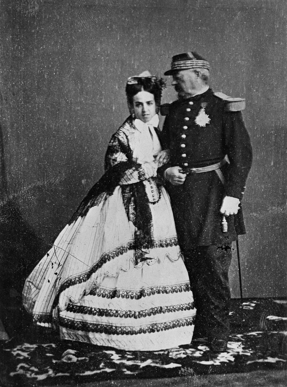 General Achille Bazaine (1811-88) y su esposa, Josepha Pena, verano de 1865 de Francois Aubert