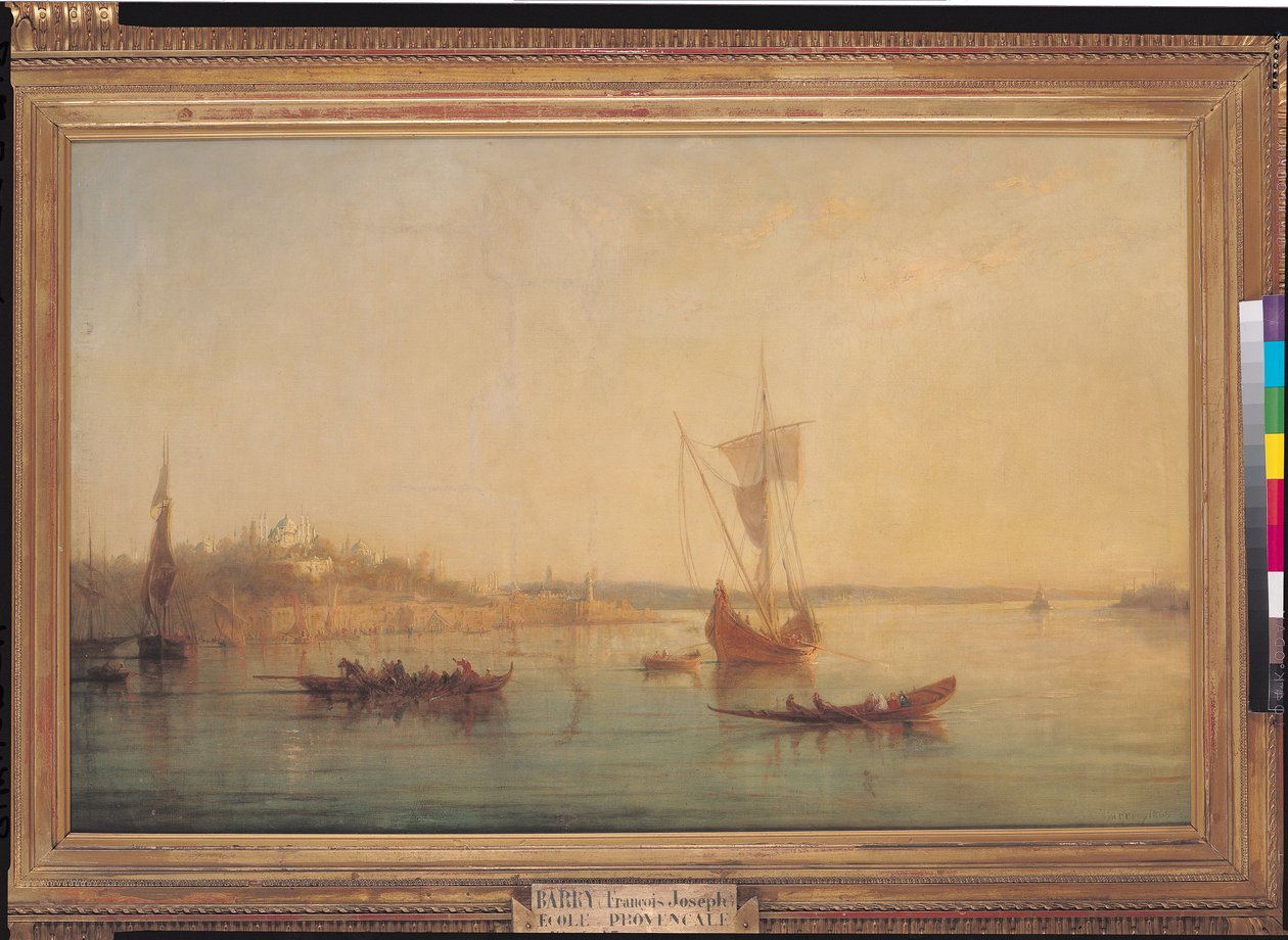 La boca del Bósforo en Constantinopla, 1869 de Francois Barry