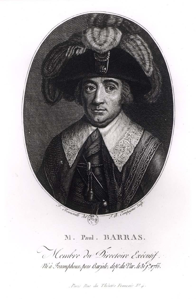 Paul François Jean Nicolas (1755-1829) Vizconde de Barras de Francois Bonneville