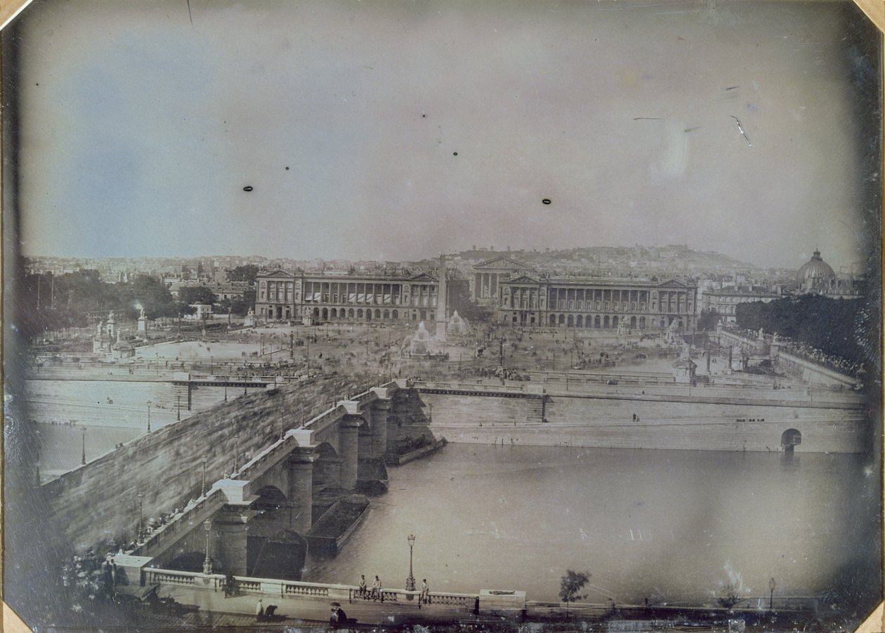 Vista de la Place de la Concorde, c.1848 de Francois Certes