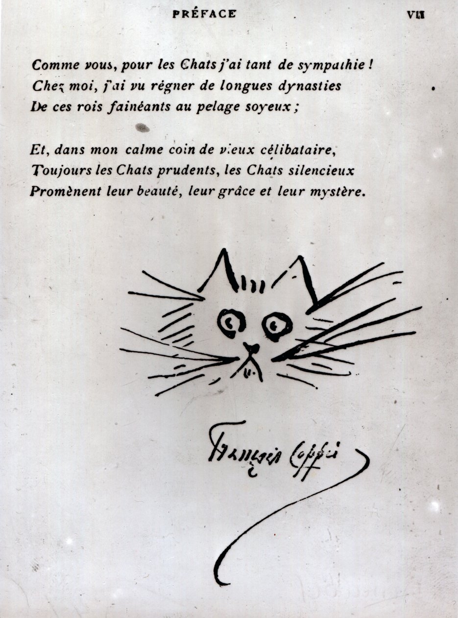 Cabeza de gato, ilustración para un poema de François Coppée de Francois Coppee