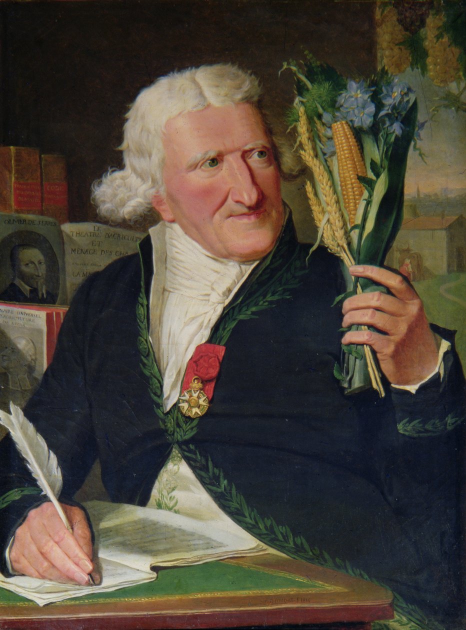 Retrato de Antoine Augustin Parmentier (1737-1813) de Francois Dumont