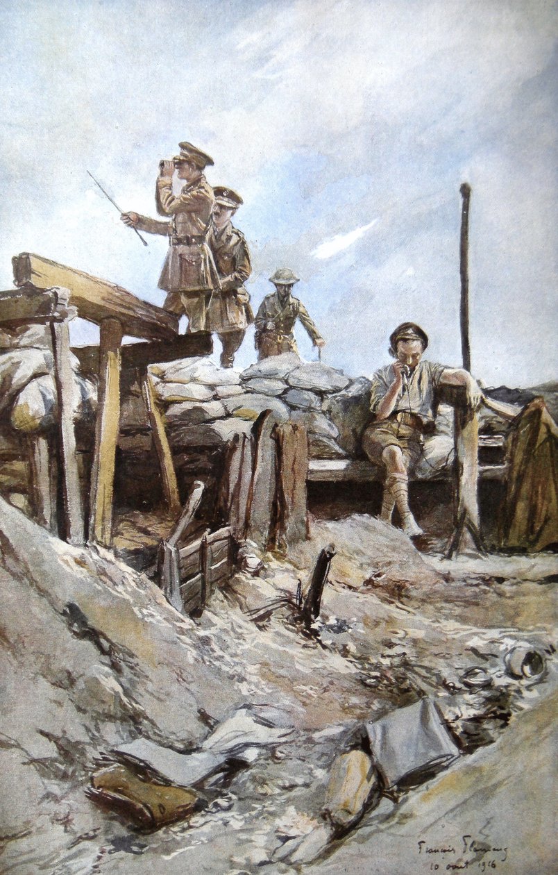 Oficiales británicos, 1914 de Francois Flameng