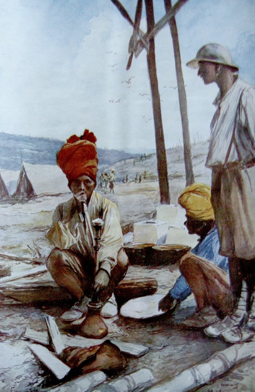 Jinetes indios en descanso, 1917 de Francois Flameng