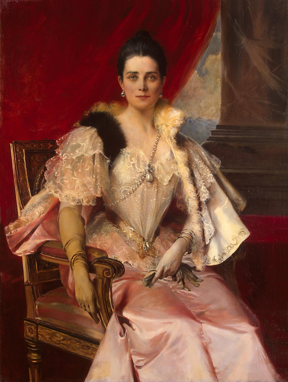 Retrato de Zinaida Yusupova 1861-1939 de Francois Flameng
