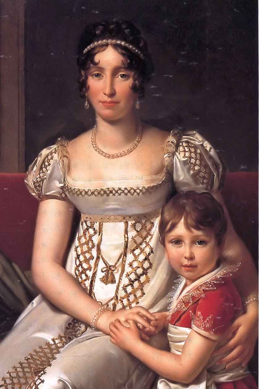 Hortensia de Beauharnais con su hijo Napoleón Carlos Bonaparte de Baron François Pascal Simon Gérard