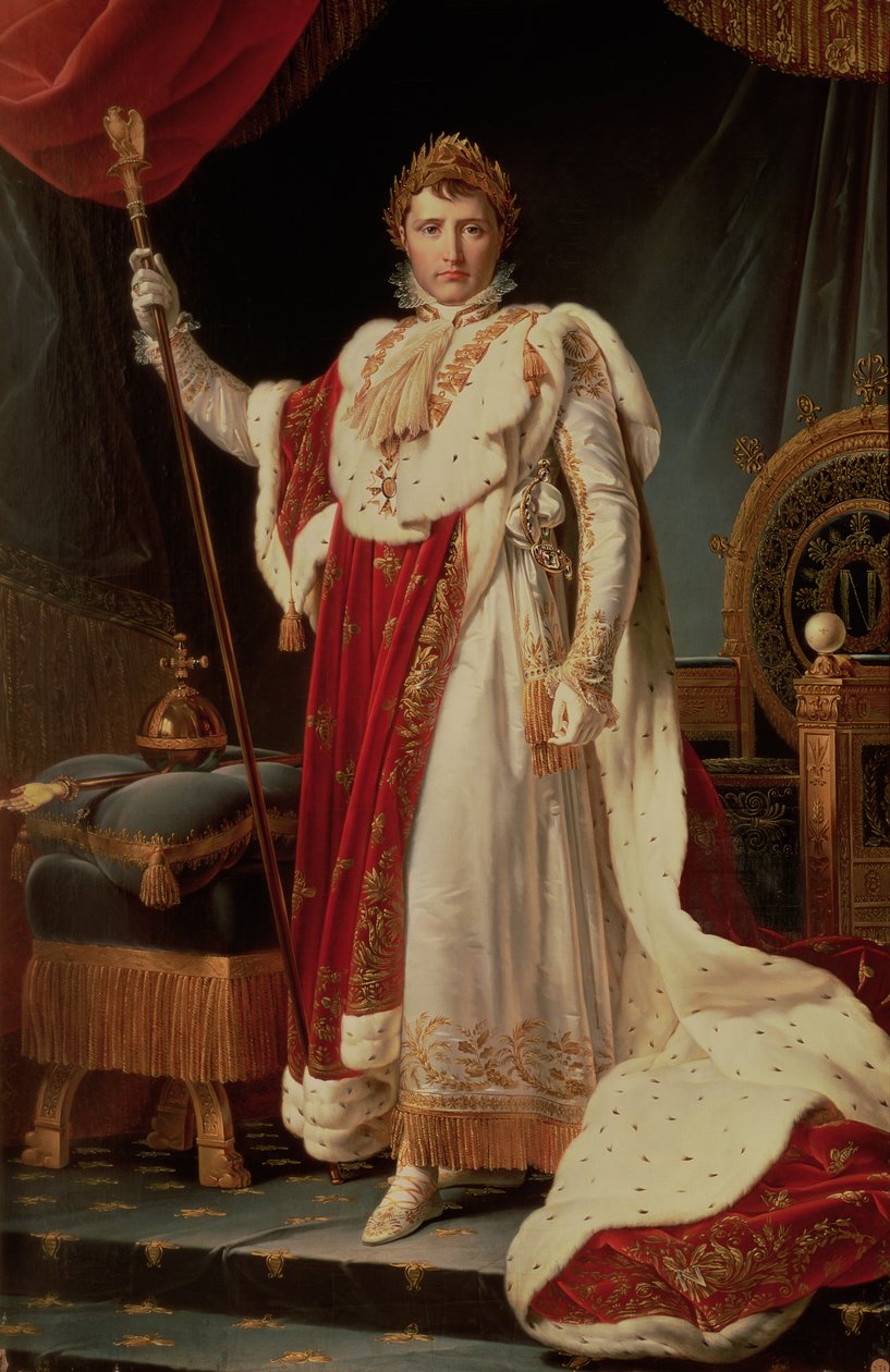 Napoleón en ropas de coronación, c.1804 de Baron François Pascal Simon Gérard