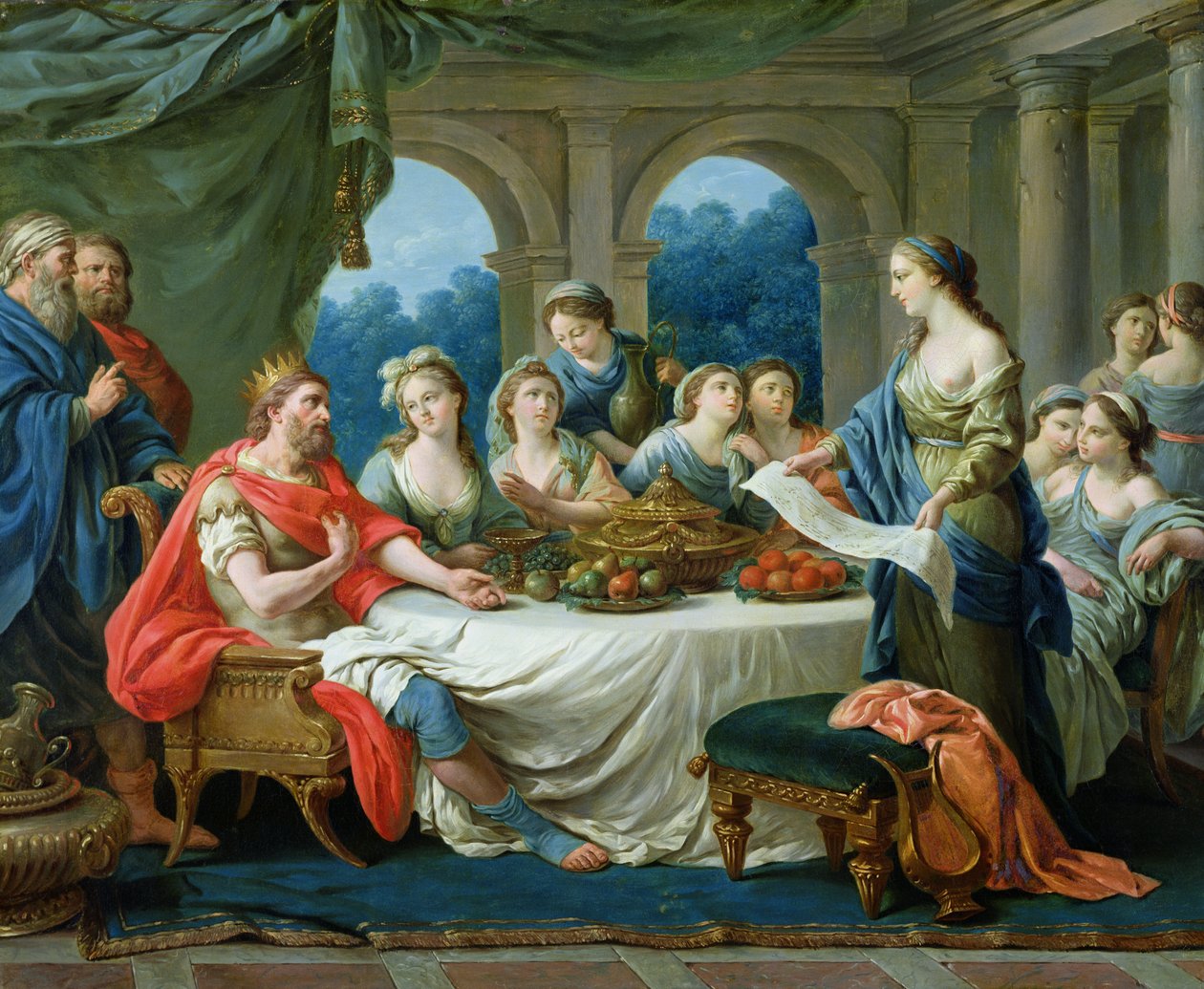 Ester y Asuero, c.1775-80 de Francois Langrenee