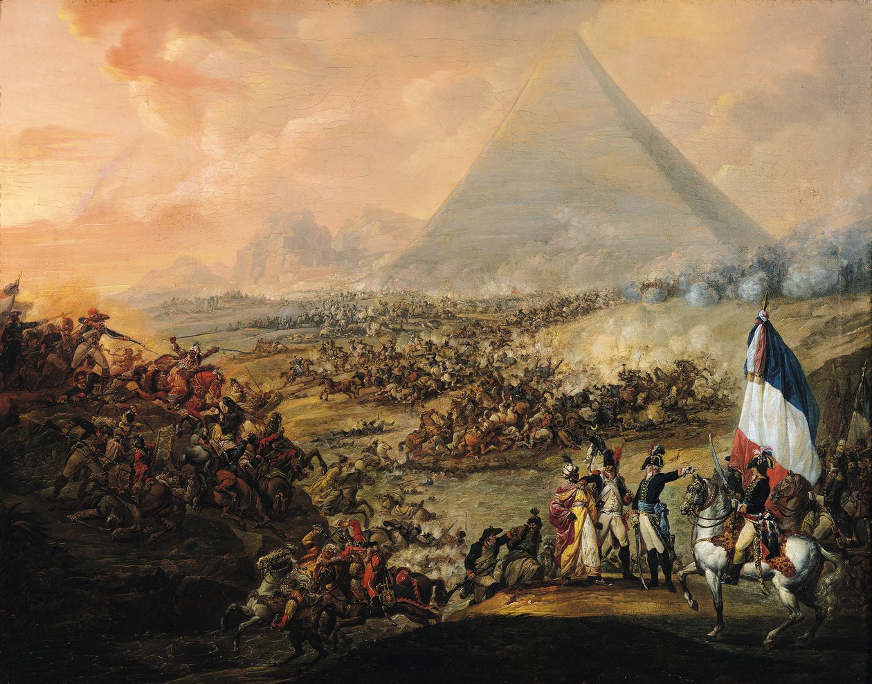 Batalla de las Pirámides, 21 de julio de 1798 de Francois Louis Joseph Watteau