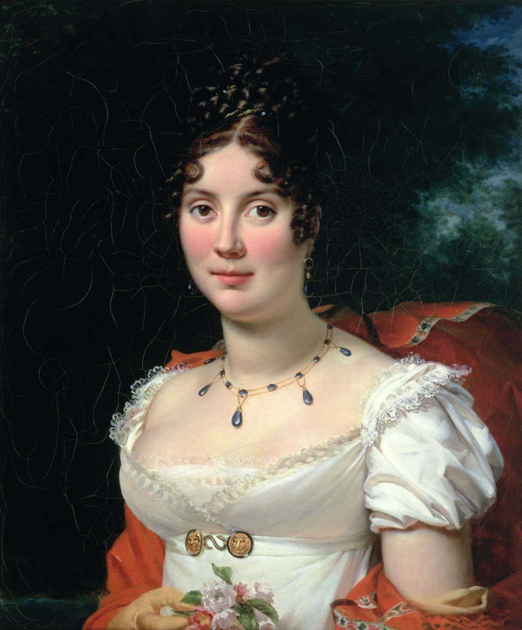 Retrato de una Dama con un Vestido Imperio de Baron François Pascal Simon Gérard