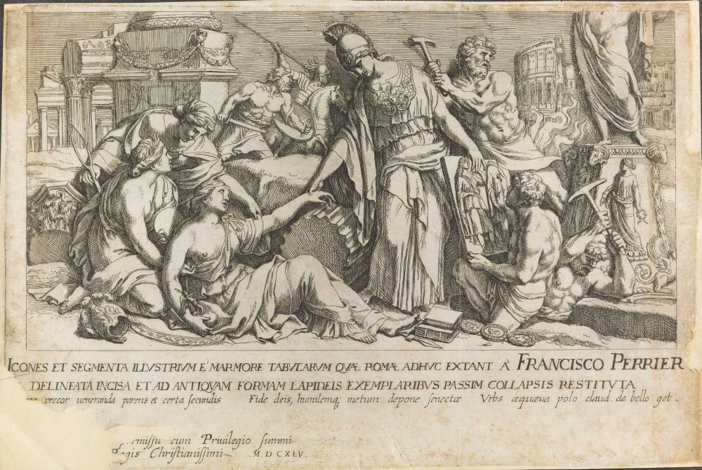 Escena de batalla de Francois Perrier