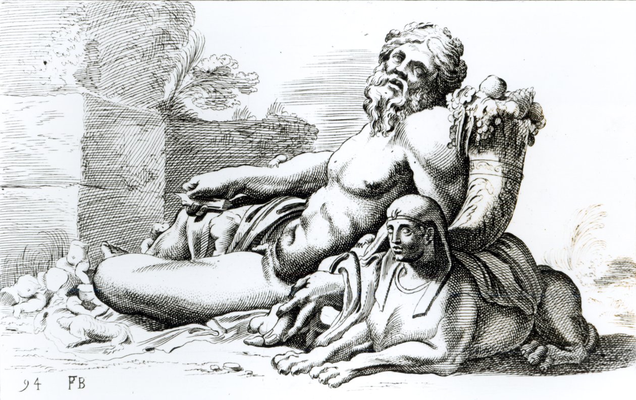 Río Nilo, c.1653 de Francois Perrier