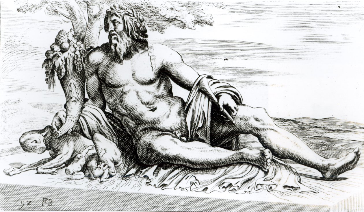 Río Tíber, c.1653 de Francois Perrier