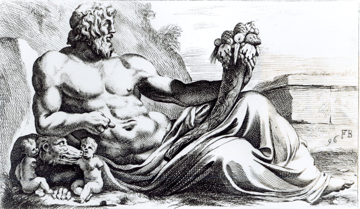 Río Tíber, c.1653 de Francois Perrier
