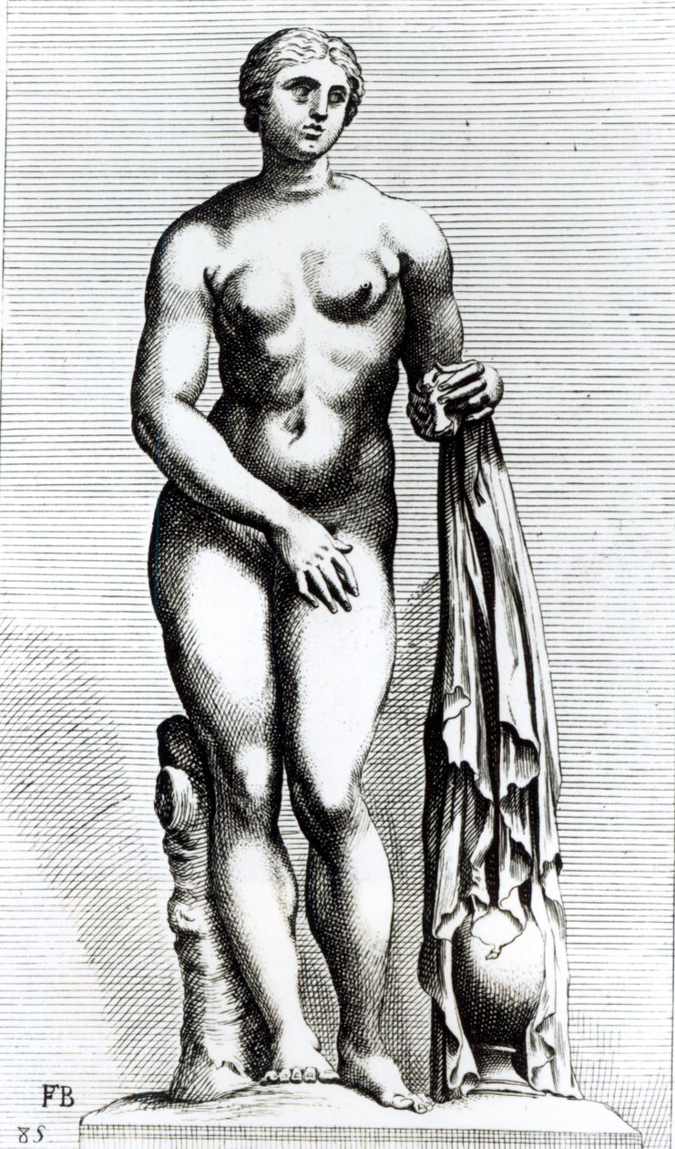 Venus emergiendo del baño, c.1653 de Francois Perrier