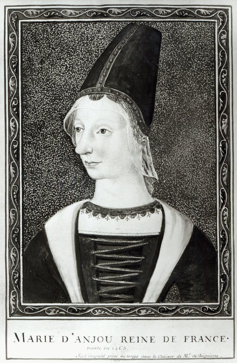María de Anjou (1404-63) Reina de Francia de Francois Roger de Gaignieres