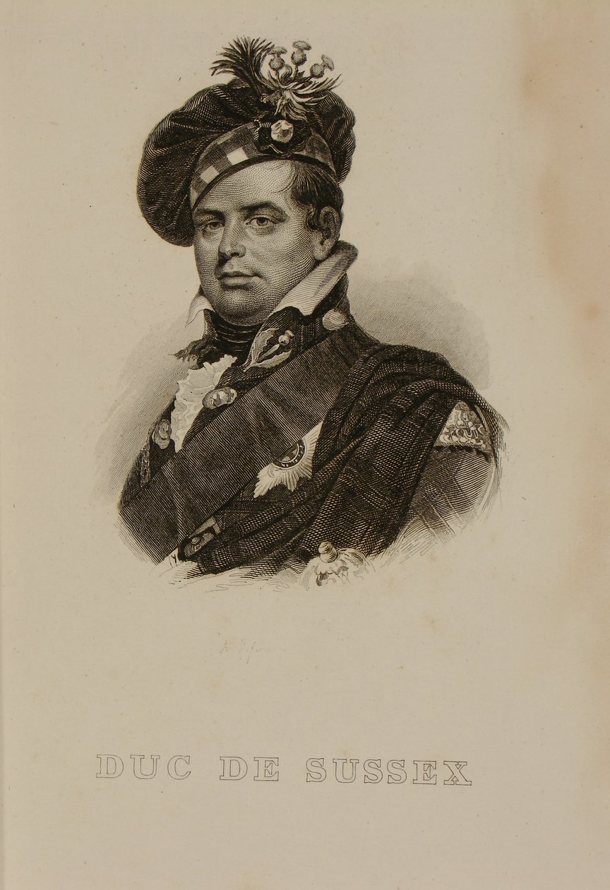Retrato de Augusto, Duque de Sussex de Francois Seraphin Delpech