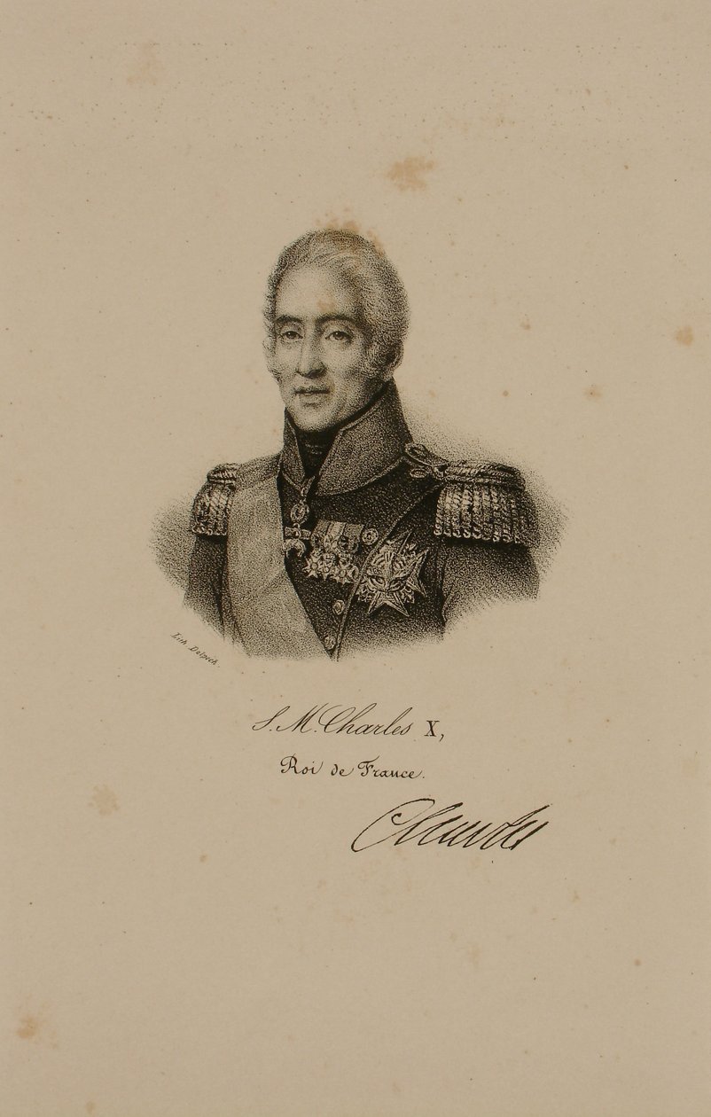 Retrato de Carlos X (1757-1836) de Francois Seraphin Delpech