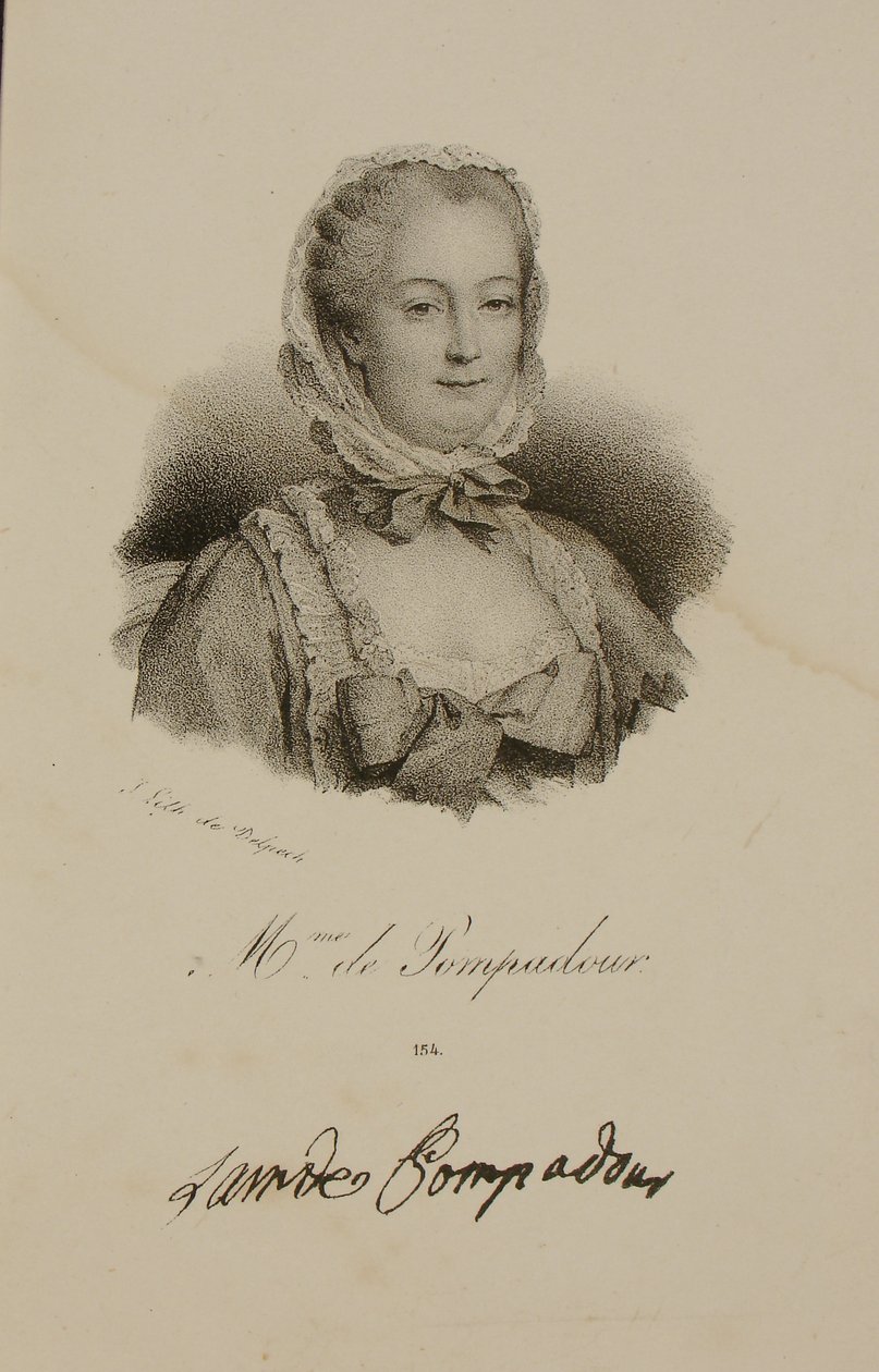 Retrato de la Marquesa de Pompadour (1721-64) de Francois Seraphin Delpech